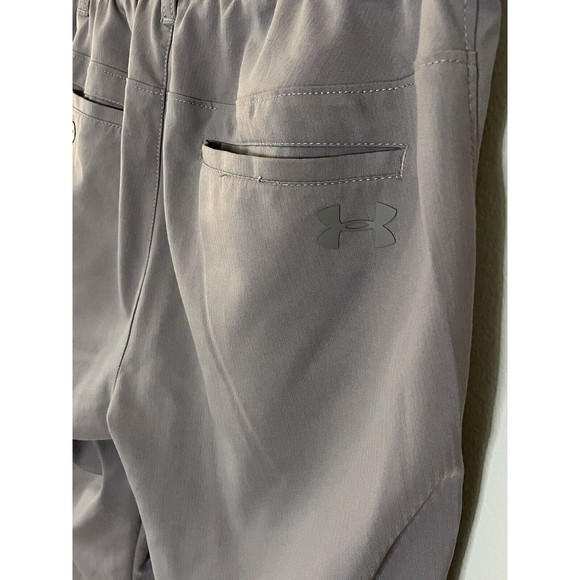 Under Armour‎ Pants Mens 30 x 31 Match Play Golf Chino Stretch Flat Front Gray - Picture 4 of 8